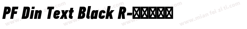 PF Din Text Black R字体转换